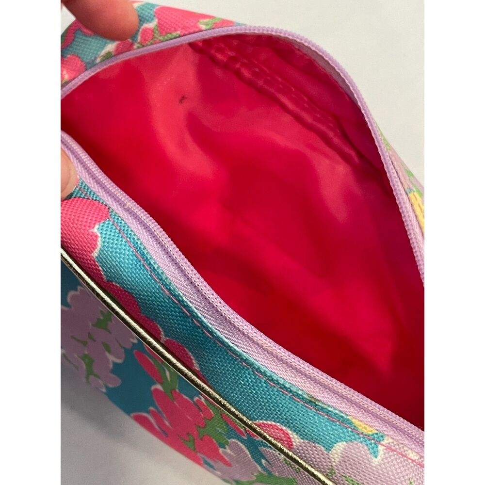 ~ Lilly Pulitzer Makeup Bag Snapdragon Floral Estée Lauder Flower Cosmetics Case - Picture 12 of 14